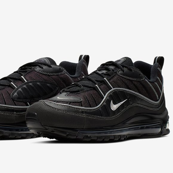 air max 98 black metallic silver